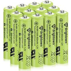 Batteries & Chargers Brightown 12 Pack Ni-Mh AAA 600mah 1.2v Pre-charged Rechargeable Battery for Solar Lights