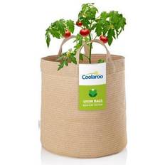 Pots & Planters Coolaroo 10 Gallon Round Fabric Grow Bag with Drainage Holes Durable