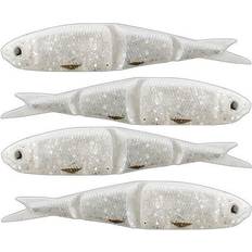 Kalastusvarusteet Savage Gear LB Soft 4Play Swim&Jerk Pearl Silver 9.5cm 7.5g 4szt. (43652)