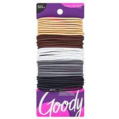 Goody Ouchless 2 mm Elastics, Neutral, 50 Count