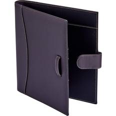 Brown Binders & Folders It's Academic Executive Leather Portfolio Folder, 1" Ring Binder