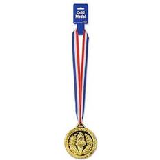 Red Confetti Beistle 4, 30-Inch, Red/White/Blue/Gold Medal with Ribbon