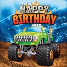 Creative Converting Creative Converting Monster Truck Happy Birthday Napkins, 16 ct, multi-colored,"6.5"
