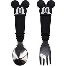 Bumkins Baby Feeding Utensils Mickey Mouse Silicone Spoon & Fork