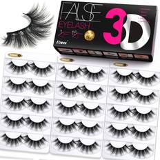 Eliace Eliace Faux Mink False Eyelashes Wispies Natural 3D Mink Lashes Light & Fluffy Cat Eye Lashes Pack & Vegan Fake Eyelashes 15 Pairs Dubai