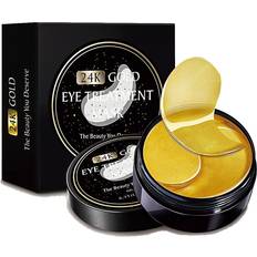 Gold eye patches 24k Gold Eye Masks-with Collagen Under Eye Patches, Circles Eye Gel