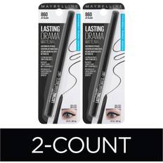 Cosmetics Maybelline New York Eyeliner, Lasting Drama Waterproof Matte Gel Eyeliner Pencil, Jet Black, 2 Count