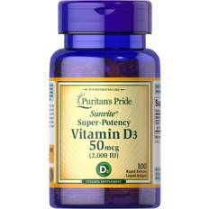 Vitamin d3 2000 Puritan's Pride VITAMIN-D3 2000 IU 100 100 stk