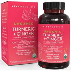 Turmeric curcumin Viva Naturals Organic Turmeric and Ginger Supplement Turmeric Curcumin