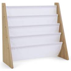 Humble Crew Humble Crew Journey Collection Natural White 4-Pocket Storage Book Rack