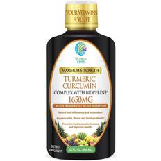 Tropical Oasis Maximum Strength Turmeric Curcumin Complex Bioperine Vitamin 1650