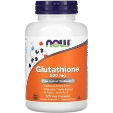 Vitamins & Supplements NOW Supplements, Glutathione 500 mg, with Milk Thistle Extract Alpha Lipoic 120