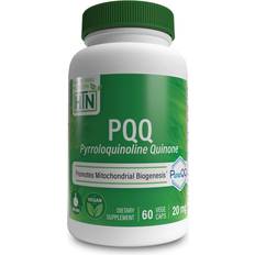 Health Thru Nutrition PQQ 20mg Pyrroloquinoline Quinone as PureQQ Promotes Mitochondrial Biogenesis Non-GMO 60 pcs