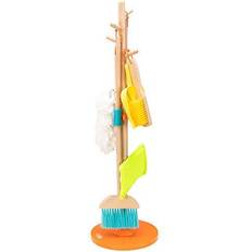 Fat Brain Toys Cleaning Set Sweep, Scrub, and Shine Cleaning Set Imaginative Play for Ages 3 to 4