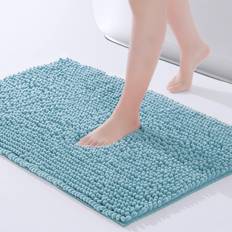 High Pile Bath Mats FRESHMINT Chenille Blue 43.2x61.0cm