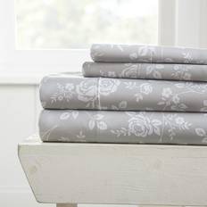 iEnjoy Home Linen Market Becky Cameron Premium Ultra Bed Sheet Pink, Grey
