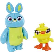 Talande leksaker Mattel Disney Pixar Toy Story Ducky and Bunny 2-pack i filminspirerad relativ skala, interaktiv, talande, för barn från 3 år