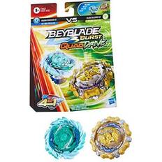 Toy Figures Beyblade Burst QuadDrive Magma Roktavor R7 and Gilded Balderov B7 Spinning Top Dual Pack