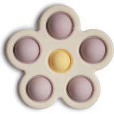 Jouets pour bébés Mushie Jouet Bubble Flower Soft Lilac & Daffodil & Ivory