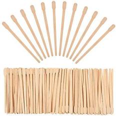 Wax Applicators & Waxverwarmers Bememo 500 Pieces Brow Wax Sticks Small Wax Spatulas Applicator Wood Craft Sticks for Hair Removal Nose