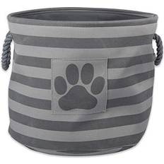 Design Imports Dii Polyester Pet Bin Stripe With Paw Patch