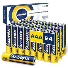 Allmax AAA Maximum Power Alkaline Triple A Batteries (24 Count) Ultra Long-Lasting, 10-Year Shelf Life, Leakproof Design, 1.5V