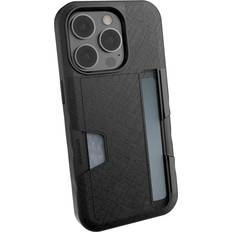 Smartish iPhone 14 Pro Wallet Case Wallet Slayer Vol. 2 [Slim Protective] Credit Card Holder with Kickstand Black Tie Affair