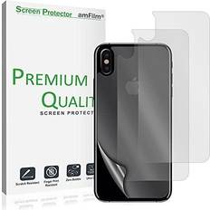 amFilm Premium Anti-Glare/Anti-Fingerprint (Matte) Back Screen Protector for Apple iPhone X (3 Pack)