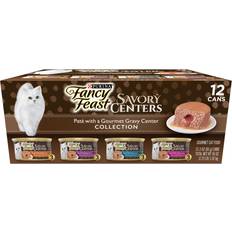 Fancy Feast Pate Wet Cat Food Variety Pack, Savory Gravy Center