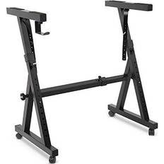 Digital piano Sound Around Pyle Heavy-Duty Keyboard Digital/Electronic Piano Stand with Height Adjustable & Locking Wheels