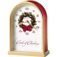 White Table Clocks Howard Miller Carols Of Christmas II Wood Table Clock