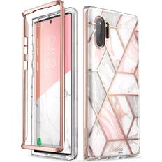 Note 10 plus skärmskydd i-Blason Fodral för Samsung Galaxy Note 10 Plus, fodral, glitter, mobiltelefonfodral, stötdämpare, skyddsfodral, rostskydd [Cosmo] utan skärmskydd 6,8 tum 2019 utgåva, marmor