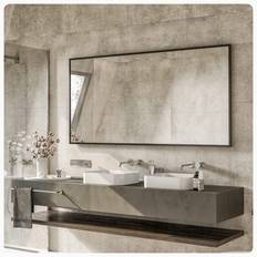 Stainless Steel Mirrors Eviva B08YN8GB55 Wall Mirror 60x30"