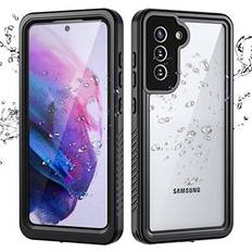 Samsung galaxy s21 fe 5g cover Samsung Galaxy S21 FE 5G Waterproof Case with Built-in Screen Protector Dustproof Shockproof Drop Proof Phone Case, Rugged Full Body Underwater Protective Cover for Samsung Galaxy S21 FE 5G 6.4" Black