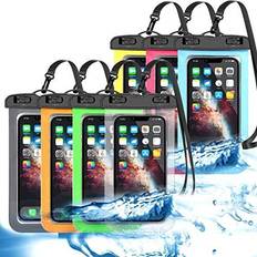 Waterproof Cases 7 Pack Universal Waterproof Phone Pouch, Large Phone Dry Bag Waterproof Case for Apple iPhone 13 12 11 Pro Max XS Max XR X 8 7 6 Plus SE, Samsung S21 S20 S10,Note,Up to 6.7"