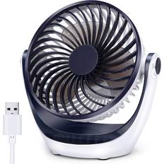 Small desk fan Aluan Desk Fan Small Strong Airflow