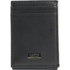 Kenneth Cole | Nappa Leather Bifold Wallet Ã¢ÂÂ Magnetic Front Pocket Black Black