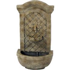 Gray Fountains & Garden Ponds XCA-132592003-FS Rosette Leaf Fountain Stone