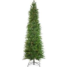 Transparent Christmas Trees Northlight 7.5' Pre-Lit Northwood Noble Fir Artificial Pencil Christmas Tree
