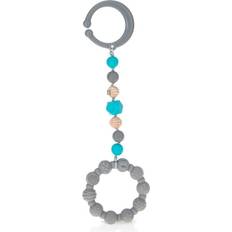 Nuby Teething Toys Nuby Tag-A-Long Teether Gray