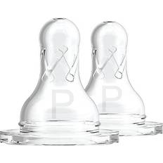 Bruna Nappflasktillbehör Dr. Brown s Narrow Baby Bottle Nipples Preemie Slowest Flow 2-Pack