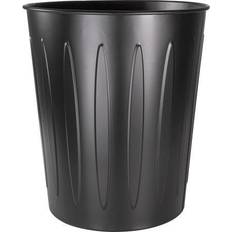 Black 13 gallon trash can Genuine Joe 6-Gallon Fire-Safe Trash Can