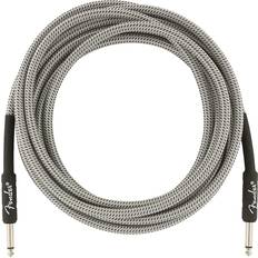 White Cables Fender Professional Series Straight To Straight Instrument Cable 15 Ft. White Tweed