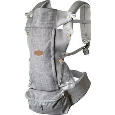 Stomach Baby Carriers JJ Cole Peek Convertible Baby Carrier Heather Gray