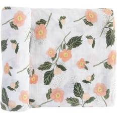 100% Organic Cotton Muslin Swaddle Blanket Large Unisex Blushing Bloom