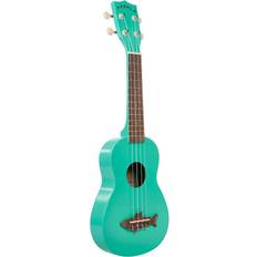 Grøn Ukuleler Kala Shark Soprano Ukulele Surf Green