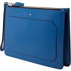 Montblanc Wallets & Key Holders Montblanc Meisterstuck Urban Zip Clutch With Two Zips- Cobalt