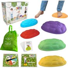 Activity Toys Hapinest Turtle Steps Balance Stepping Stones Obstacle Course Coordination Game for Kids and Family Indoor or Outdoor Sensory Play Equipment Toys Toddler Ages 3 4 5 6 7 8 Years and Up