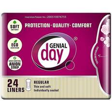 Softening Menstrual Protection Genial Day Liners Regular 24-pack