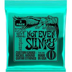 Ernie Ball 3626 3-pack not even slinky nickel wound electric guitar strings 12-56